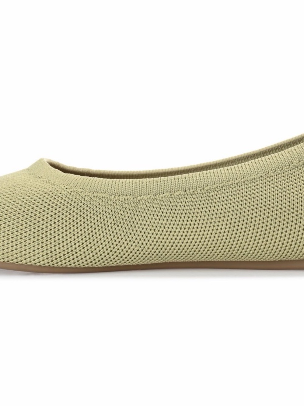 NWT Size 8 Journee Collection Jersie Knit Ballet Flats Olive Green Women’s - Picture 4 of 9